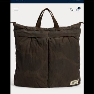 RRL Camo Helmet Bag